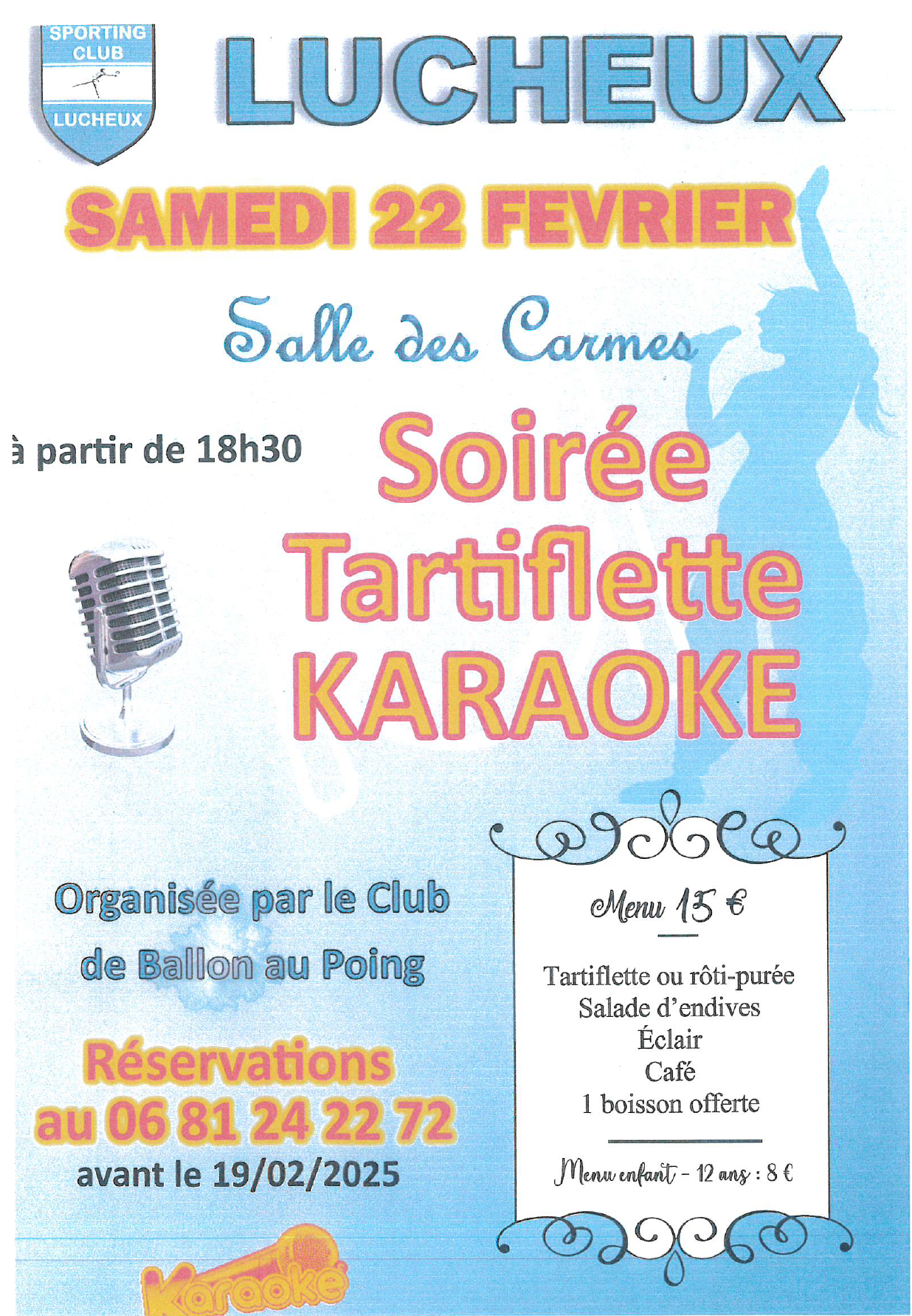 Tartiflette karaoké